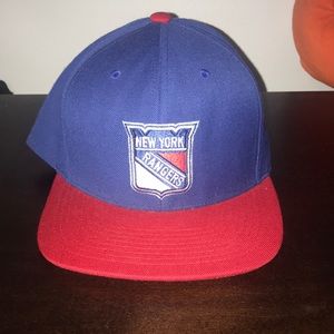 Mitchell and ness New York rangers hat